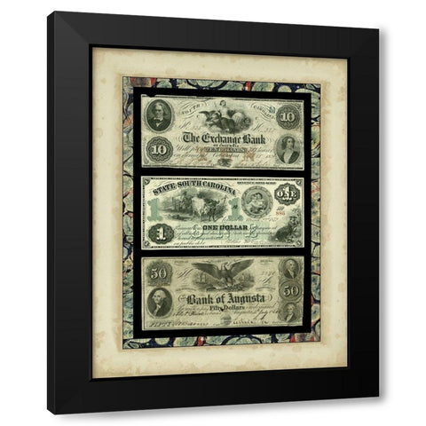 Money, Money, Money II Black Modern Wood Framed Art Print with Double Matting by Unknown