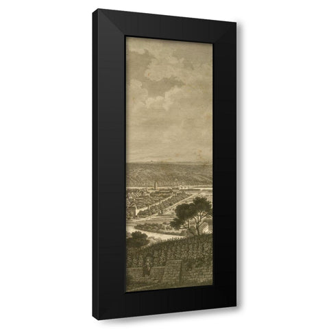 Pastoral Panorama IV Black Modern Wood Framed Art Print with Double Matting by Wiek, John