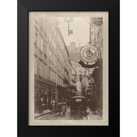 Summer in Europe I Black Modern Wood Framed Art Print by Longley, Carolyn