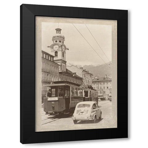 Summer in Europe III Black Modern Wood Framed Art Print by Longley, Carolyn