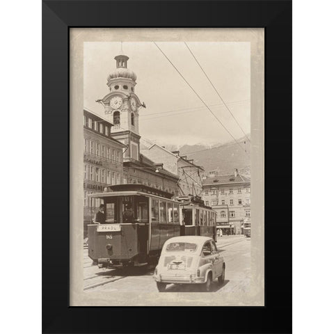 Summer in Europe III Black Modern Wood Framed Art Print by Longley, Carolyn