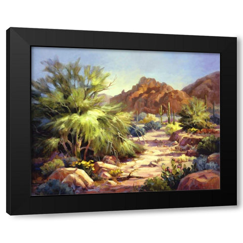 Desert Beauty Black Modern Wood Framed Art Print by Johnston, Maxine