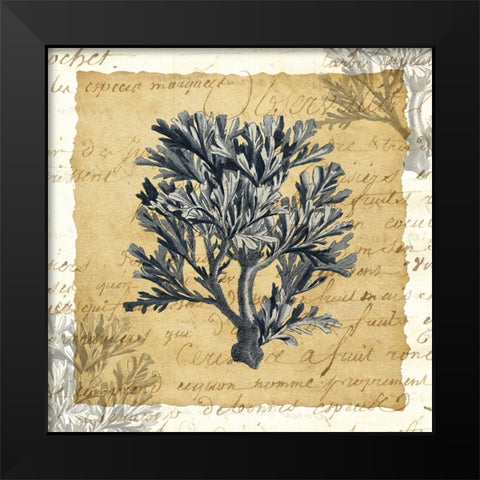 La Vie en Mer IV Black Modern Wood Framed Art Print by Vision Studio