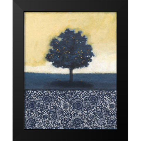 Blue Lemon Tree I Black Modern Wood Framed Art Print by Wyatt Jr., Norman