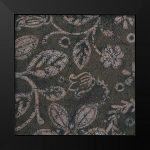 Island Batik II Black Modern Wood Framed Art Print by Wyatt Jr., Norman