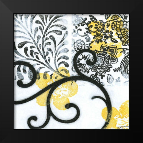 Opulence I Black Modern Wood Framed Art Print by Wyatt Jr., Norman