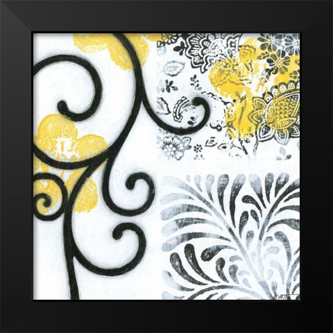 Opulence III Black Modern Wood Framed Art Print by Wyatt Jr., Norman