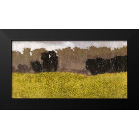 Tuscan Field II Black Modern Wood Framed Art Print by Vision Studio