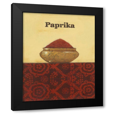Exotic Spices - Paprika Black Modern Wood Framed Art Print with Double Matting by Wyatt Jr., Norman