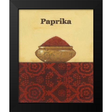 Exotic Spices - Paprika Black Modern Wood Framed Art Print by Wyatt Jr., Norman