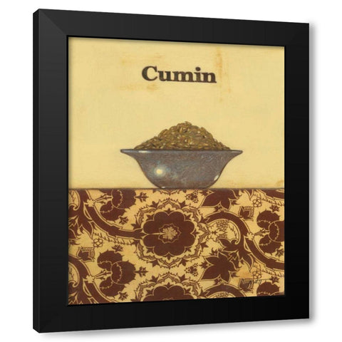 Exotic Spices - Cumin Black Modern Wood Framed Art Print with Double Matting by Wyatt Jr., Norman
