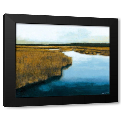 Wet Lands I Black Modern Wood Framed Art Print with Double Matting by Wyatt Jr., Norman