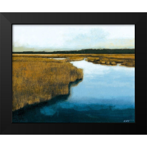 Wet Lands I Black Modern Wood Framed Art Print by Wyatt Jr., Norman