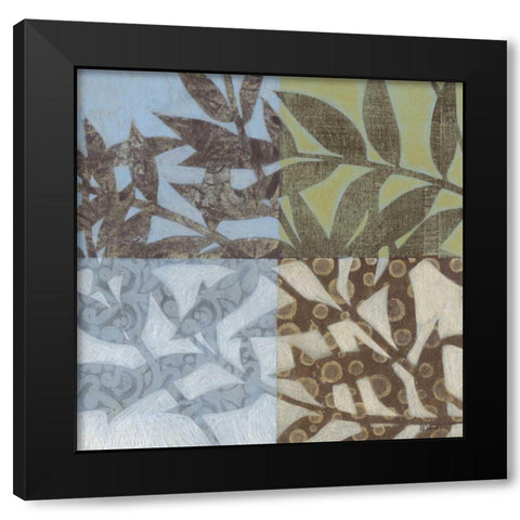 Swaying Fronds I Black Modern Wood Framed Art Print with Double Matting by Wyatt Jr., Norman