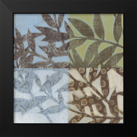 Swaying Fronds I Black Modern Wood Framed Art Print by Wyatt Jr., Norman
