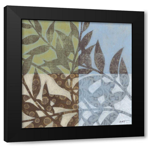 Swaying Fronds II Black Modern Wood Framed Art Print with Double Matting by Wyatt Jr., Norman