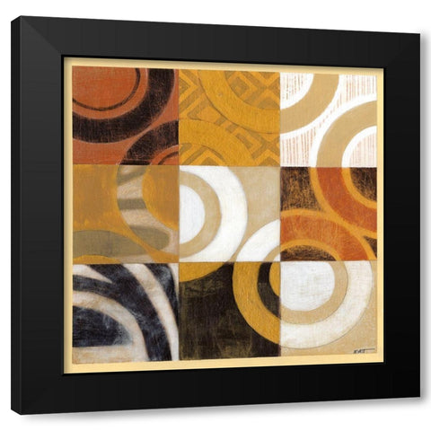 Pulse II Black Modern Wood Framed Art Print with Double Matting by Wyatt Jr., Norman