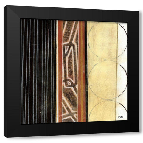 World Culture II Black Modern Wood Framed Art Print by Wyatt Jr., Norman