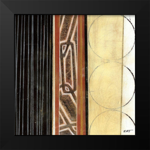 World Culture II Black Modern Wood Framed Art Print by Wyatt Jr., Norman