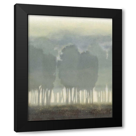 Treeline Haze II Black Modern Wood Framed Art Print by Vision Studio