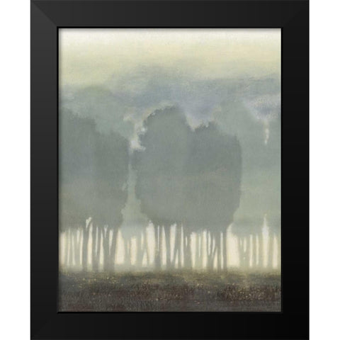Treeline Haze II Black Modern Wood Framed Art Print by Vision Studio