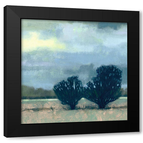 Moonlit Field I Black Modern Wood Framed Art Print by Vision Studio