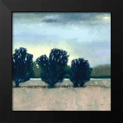 Moonlit Field II Black Modern Wood Framed Art Print by Vision Studio