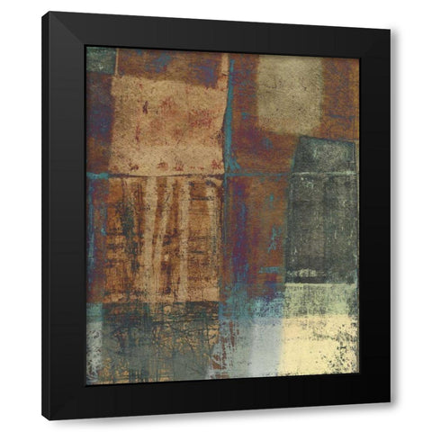 Jade Earth II Black Modern Wood Framed Art Print by Vision Studio