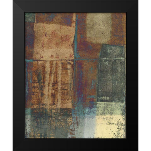 Jade Earth II Black Modern Wood Framed Art Print by Vision Studio