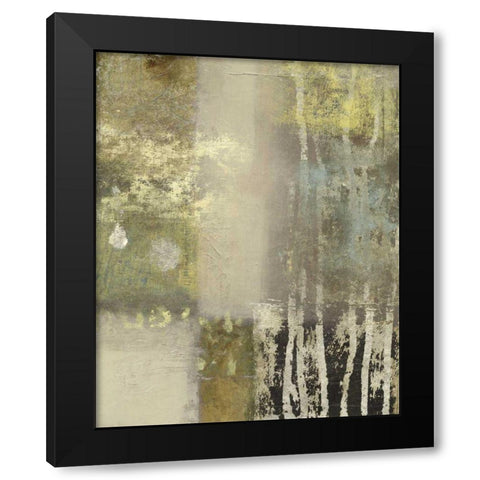 Onyx Forgets I Black Modern Wood Framed Art Print with Double Matting by Vision Studio