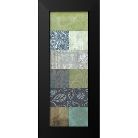 Zen Panel I Black Modern Wood Framed Art Print by Vision Studio