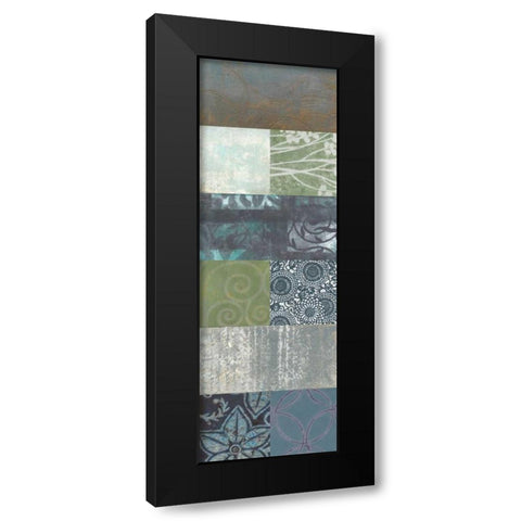 Zen Panel II Black Modern Wood Framed Art Print with Double Matting by Vision Studio