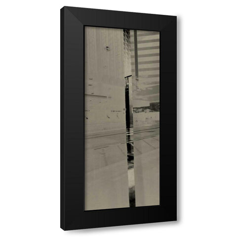 City View II Black Modern Wood Framed Art Print with Double Matting by Ling, Tang