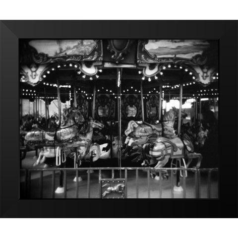 Carousel II Black Modern Wood Framed Art Print by Christensen, Jim