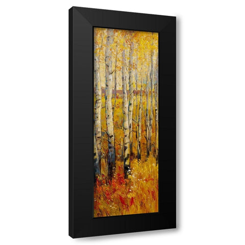 Custom Vivid Birch Forest II (ASH) Black Modern Wood Framed Art Print with Double Matting by OToole, Tim
