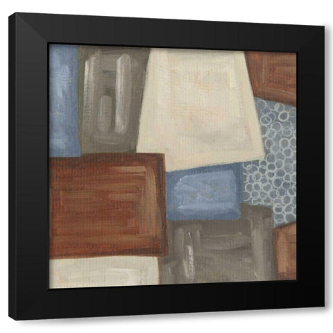 Trapezoids II Black Modern Wood Framed Art Print by Deans, Karen