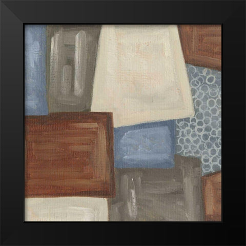 Trapezoids II Black Modern Wood Framed Art Print by Deans, Karen