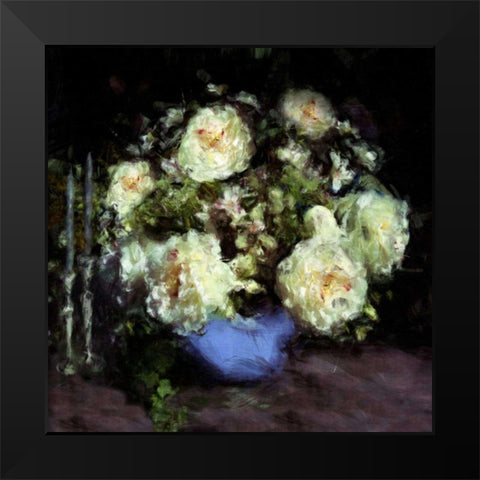 Classic Flowers I Black Modern Wood Framed Art Print by Bay, Noah