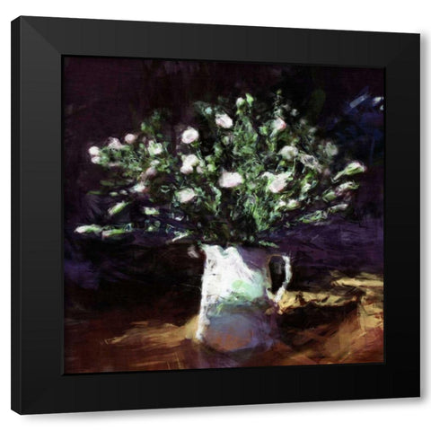 Classic Flowers II Black Modern Wood Framed Art Print by Bay, Noah