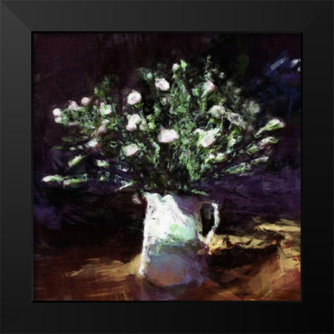 Classic Flowers II Black Modern Wood Framed Art Print by Bay, Noah