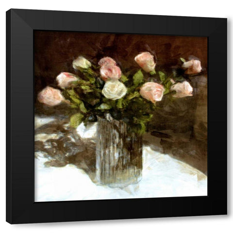 Classic Flowers III Black Modern Wood Framed Art Print with Double Matting by Bay, Noah