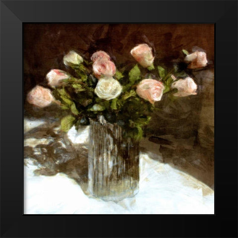 Classic Flowers III Black Modern Wood Framed Art Print by Bay, Noah