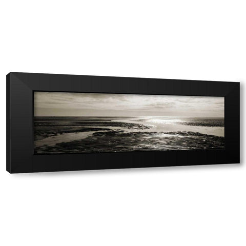 Tidal Streams Black Modern Wood Framed Art Print by Bay, Noah