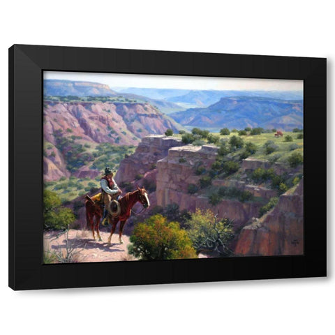 Hard to Get To Black Modern Wood Framed Art Print with Double Matting by Sorenson, Jack