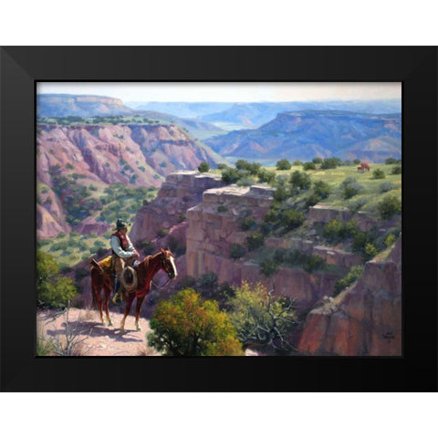 Hard to Get To Black Modern Wood Framed Art Print by Sorenson, Jack