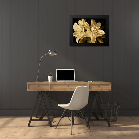 Yvoire Flower II Black Modern Wood Framed Art Print by Perry, Rachel