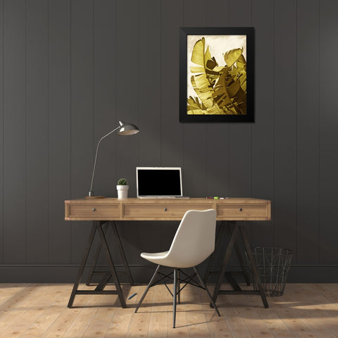 Palm Fronds II Black Modern Wood Framed Art Print by Perry, Rachel