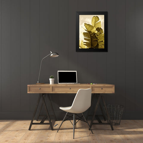 Palm Fronds IV Black Modern Wood Framed Art Print by Perry, Rachel