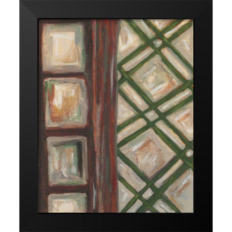Textured Windows II Black Modern Wood Framed Art Print by Deans, Karen