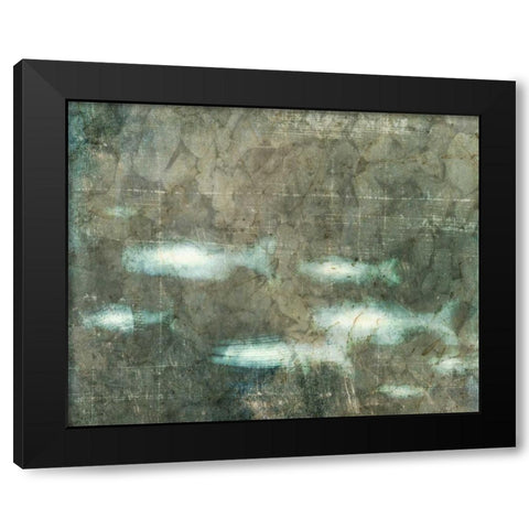 New School II Black Modern Wood Framed Art Print with Double Matting by Vision Studio